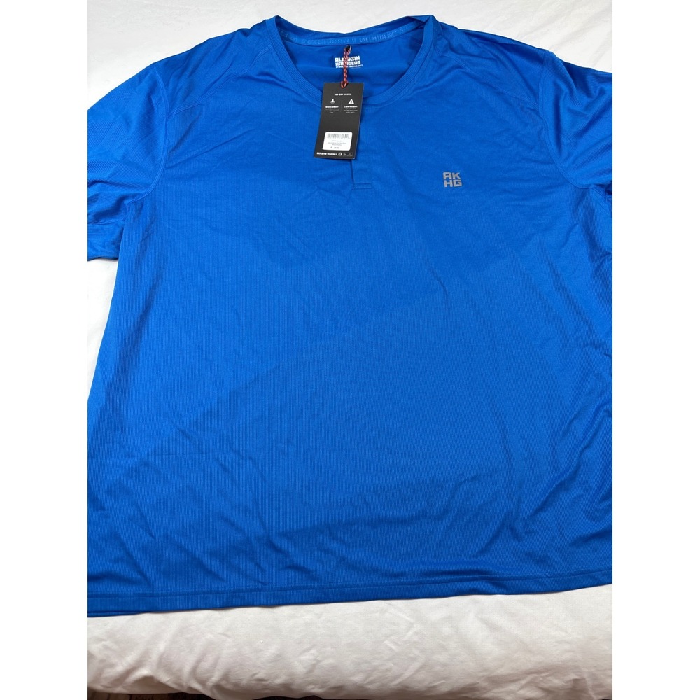 Alaskan Hardgear Duluth Trading Co Mens 3XL Blue Performance Henley Shirt NWT
